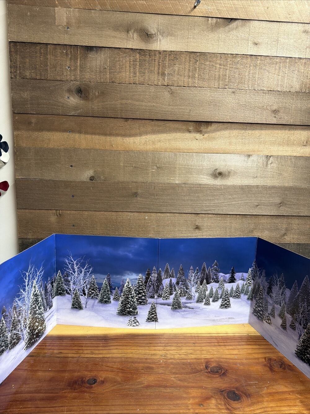 Christmas Village Cardboard Backdrop